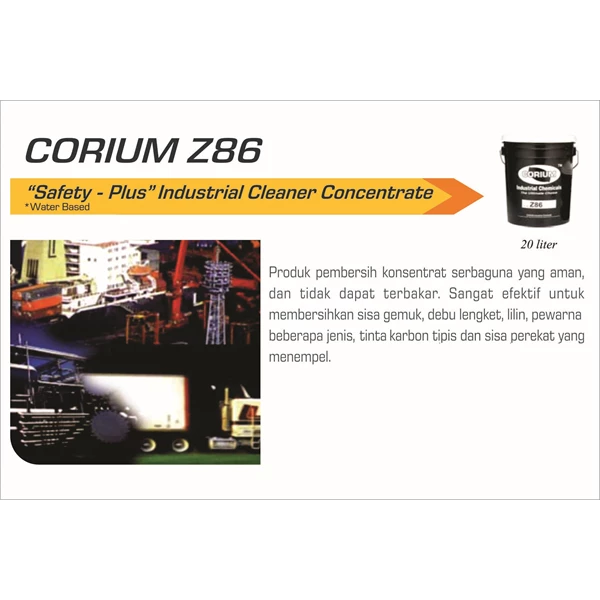 Contact Cleaner Corium Z86 "Safety-Plus" Industrial Concentrate
